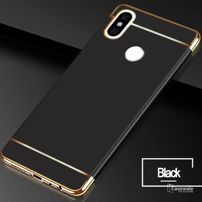 Luxury Electroplating 3 in 1 Case for Redmi Note 5 Pro