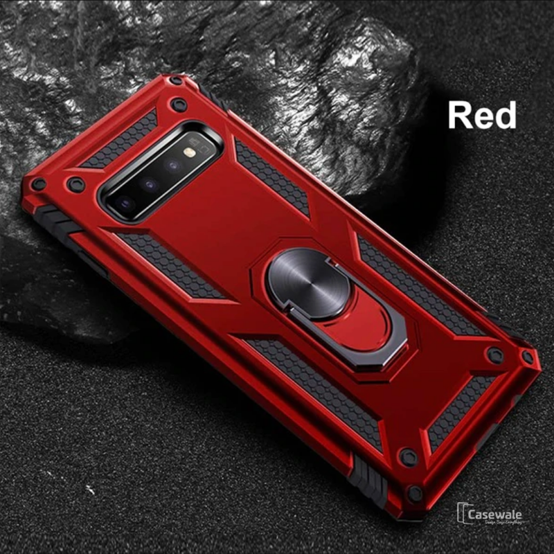 Luxury Armor Car Holder Ring Soft Case for Galaxy S10/ S10 Plus