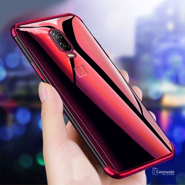 Luxury High-end Fashion Transparent Plated Case for OnePlus 6T