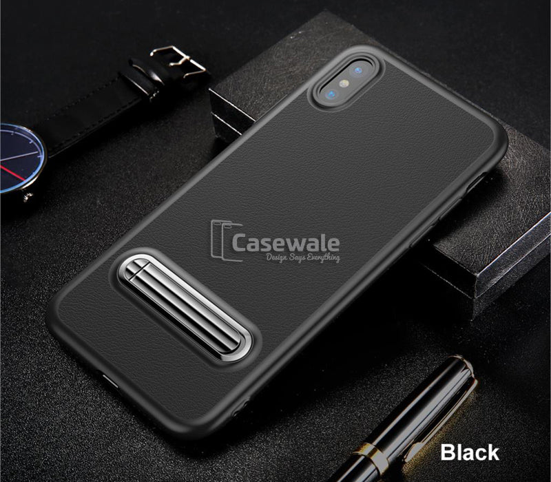 Luxury Magnetic Holder Kickstand Slim Case for Apple iPhone X
