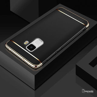 Luxury 3 in 1 Electroplating Back Case for Galaxy A8 Plus