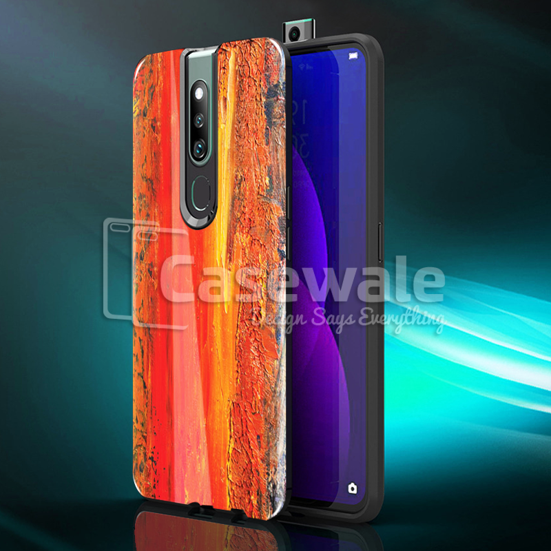 Original Texture Pattern Luxury Glass Case for Oppo F11 Pro