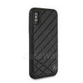 Mercedes Benz Pattern II Genuine Leather Hard Case for iPhone X
