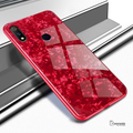 Luxury Marble Pattern Tempered Glass Case for Oppo Realme 3 Pro
