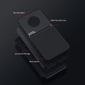 IQS Design Soft Leather Texture Case with Magnetic Car Vent For Oneplus 7T / 7T Pro