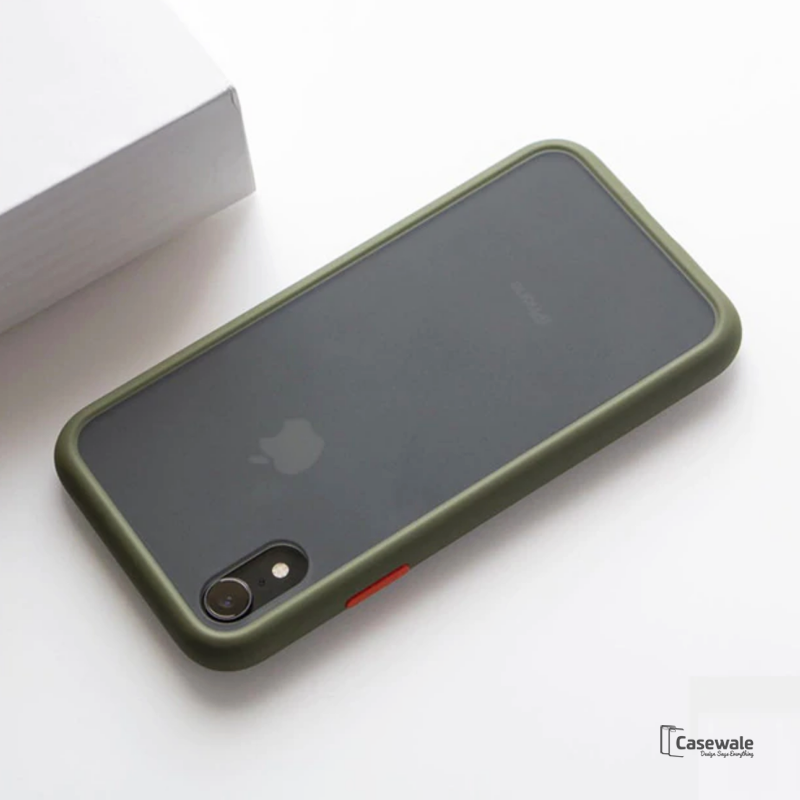Anti-knock Armor Transparent Matte Hard Case for iPhone X, XS, XR or XS Max