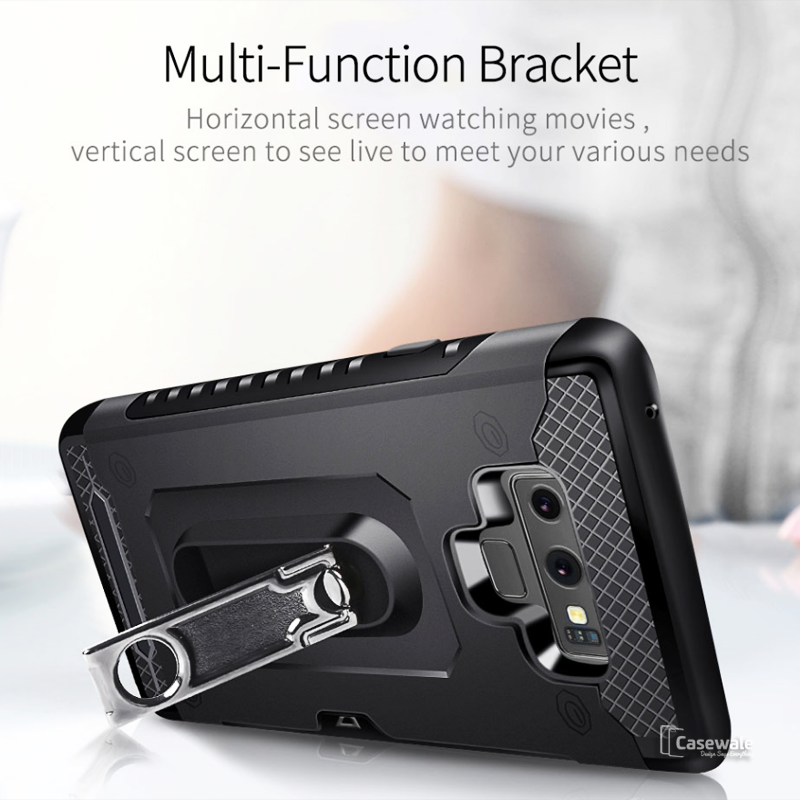 Luxury Armor Hard Card Slot Case For Galaxy Note 9