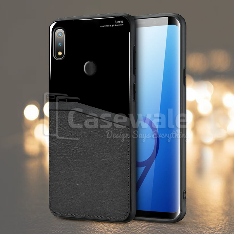Leather Lens Luxury Card Holder Case For Realme 3 Pro