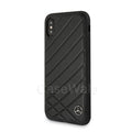 Mercedes Benz Pattern II Genuine Leather Hard Case for iPhone X