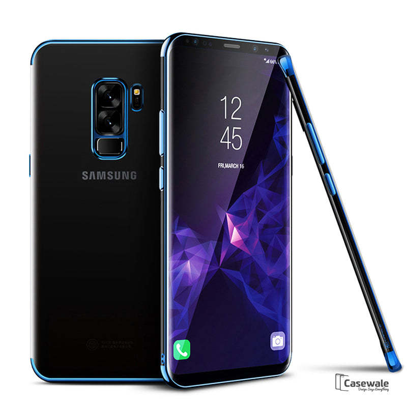 Galaxy S9/S9 Plus High-end Fashion Transparent Plated Phone Case