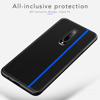 Original CENMASO Carbon Fiber PU Leather Case For OnePlus 7 / 7 Pro