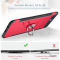 Luxury Armor Magnetic Car Holder Case for Oppo F9 Pro