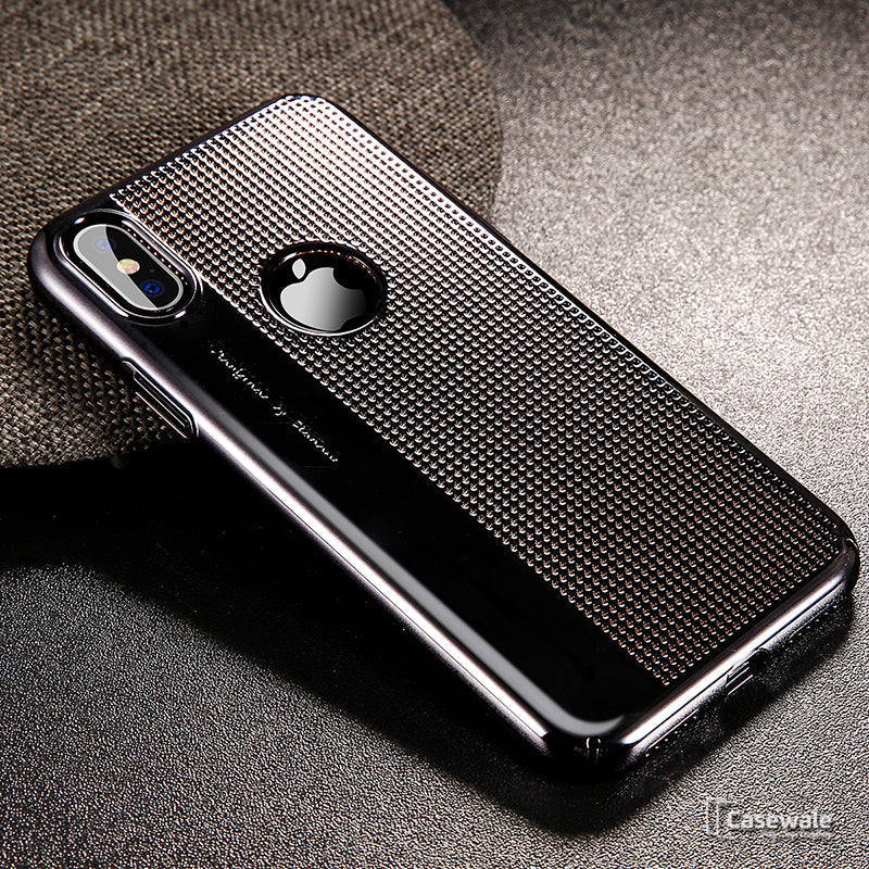 Luxury Plating Ultra Thin Hollow PC Case for Apple iPhone X