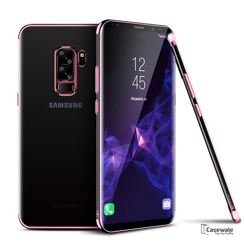 Galaxy S9/S9 Plus High-end Fashion Transparent Plated Phone Case