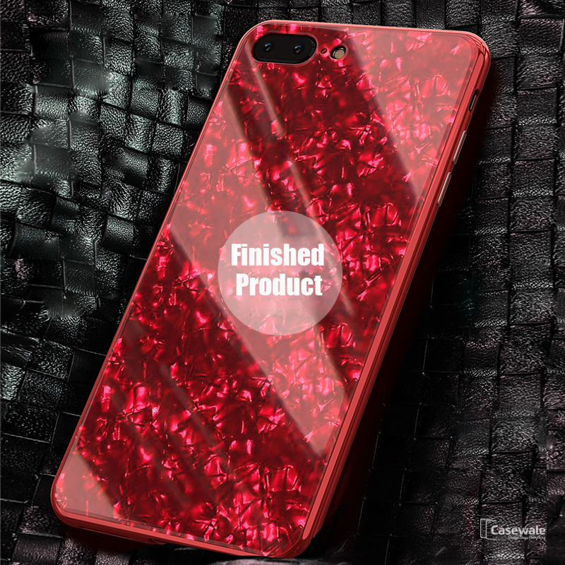 Luxury Marble Pattern Tempered Glass Case for iPhone 6/ 7/ 8 ( SALE )