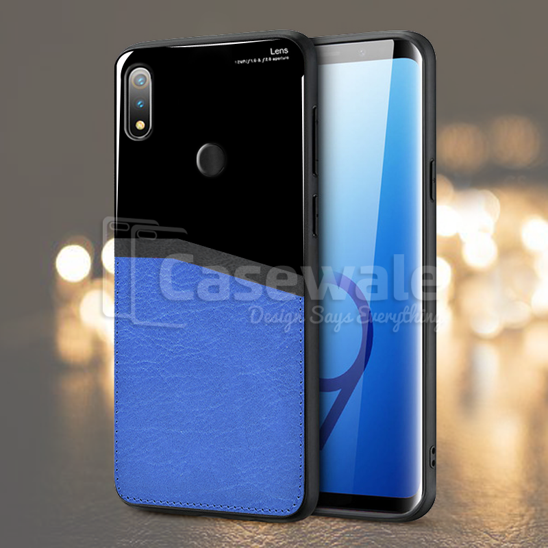 Leather Lens Luxury Card Holder Case For Realme 3 Pro