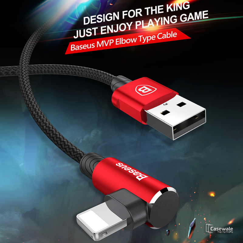 Baseus 90 Degree L Type USB Cable For iPhone