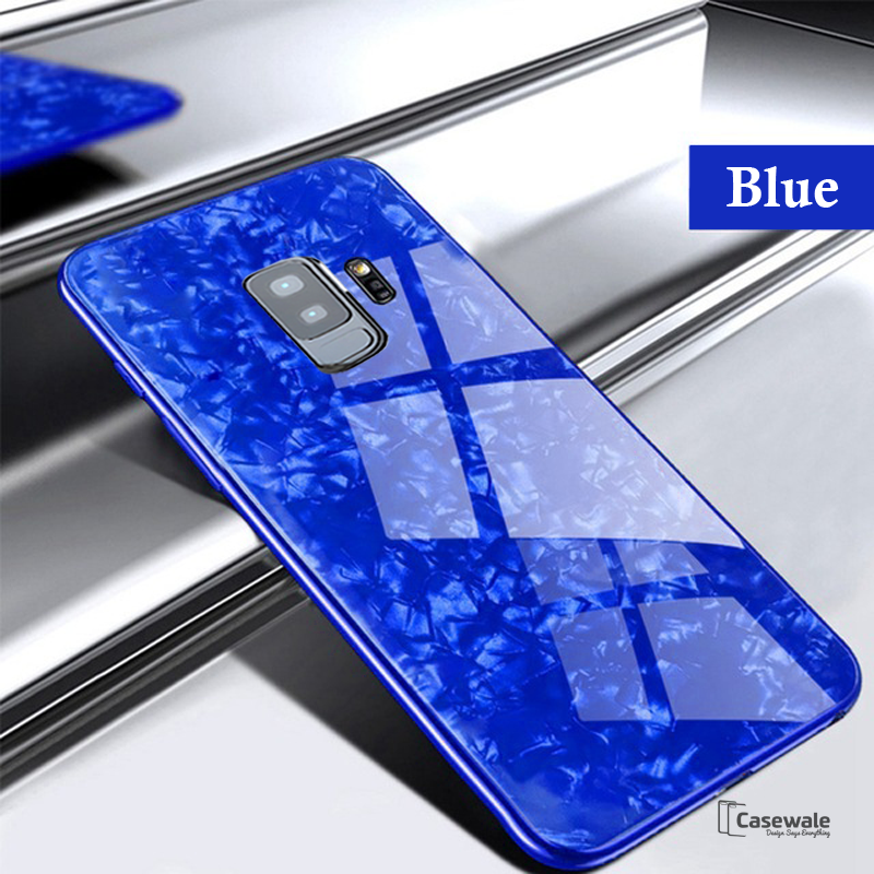 Luxury Marble Pattern Tempered Glass Case for Samsung Galaxy ( SALE )