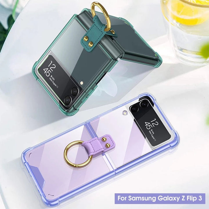 Galaxy Z Flip 3 Anti Fall Ring Holder Phone Case