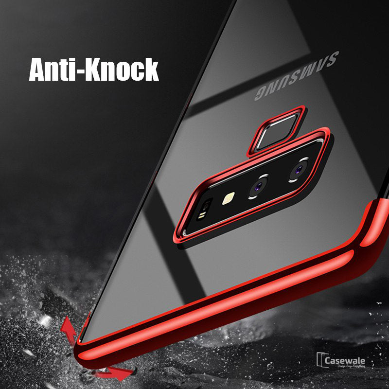 High-end Fashion Transparent Plated Phone Case for Galaxy Note 9