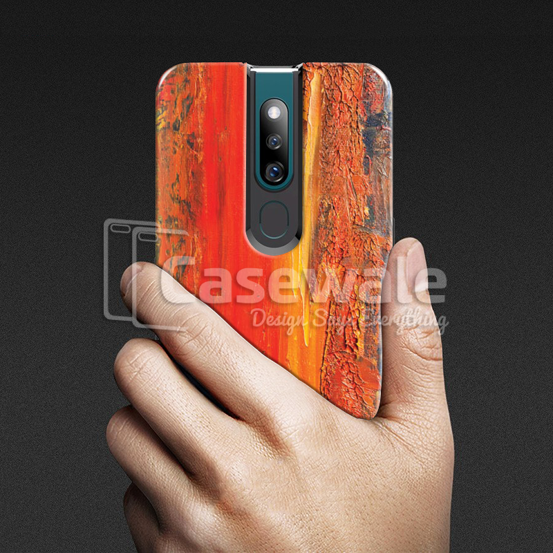 Original Texture Pattern Luxury Glass Case for Oppo F11 Pro