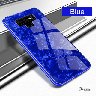 Luxury Marble Pattern Tempered Glass Case for Galaxy Note 9