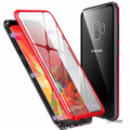 LUPHIE Double Sided Aluminum Metal Glass Case for Galaxy S9/ S9 Plus