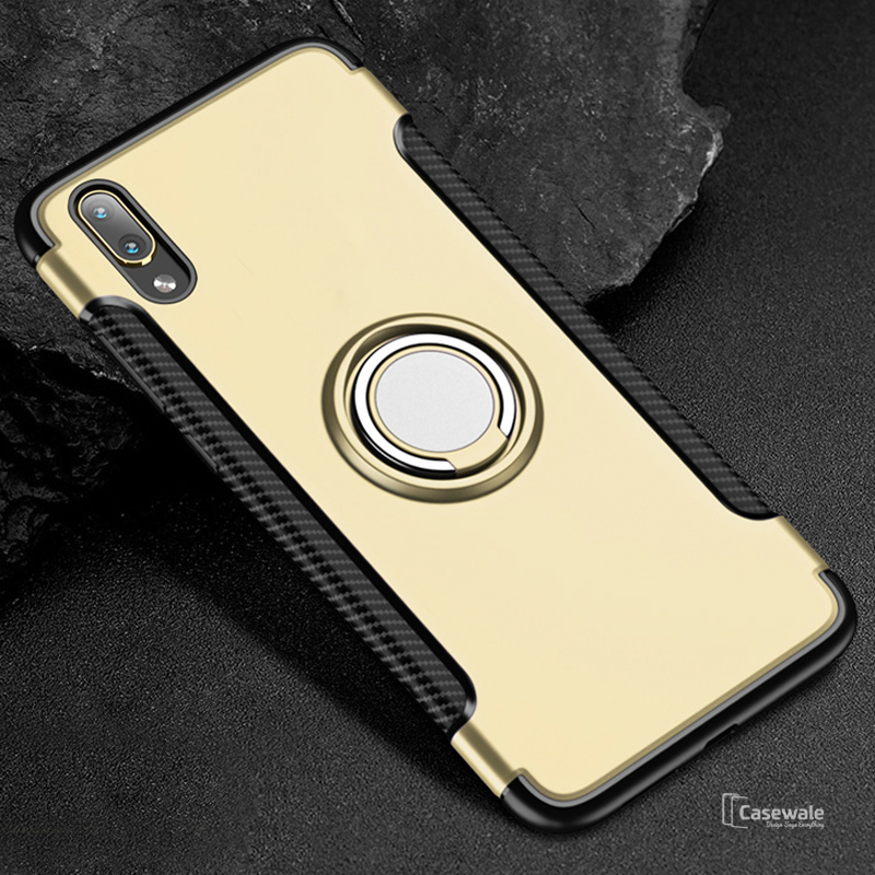 Luxury Armor Magnetic Car Holder Case for Vivo V11 Pro