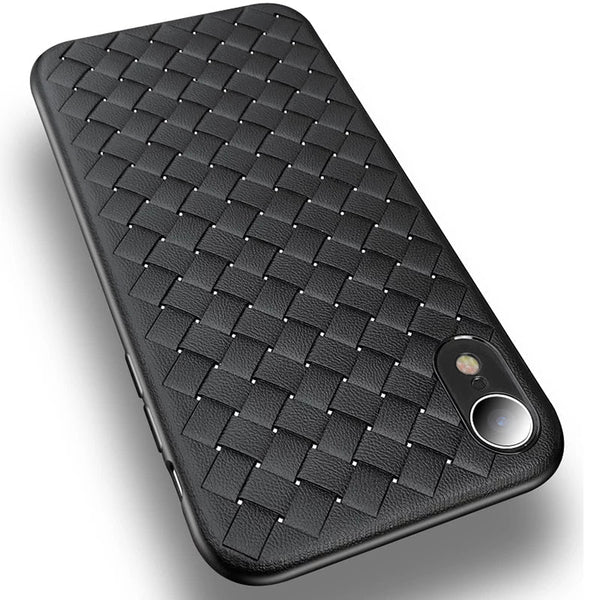 Luxury Grid Weaving Ultra Thin Protective Case for iPhone XR