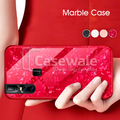 Luxury Marble Pattern Tempered Glass Case for Vivo V15