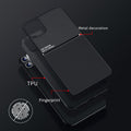 IQS Design Soft Leather Texture Case with Magnetic Car Vent For iPhone 11 Series