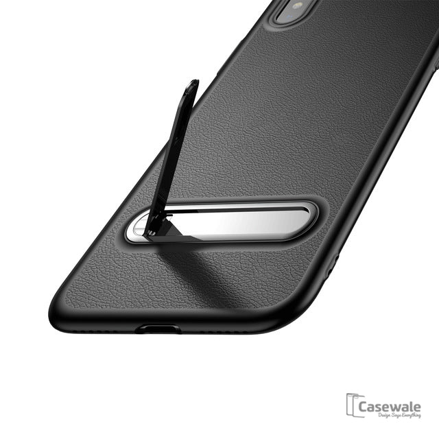 Luxury Magnetic Holder Kickstand Slim Case for Apple iPhone X