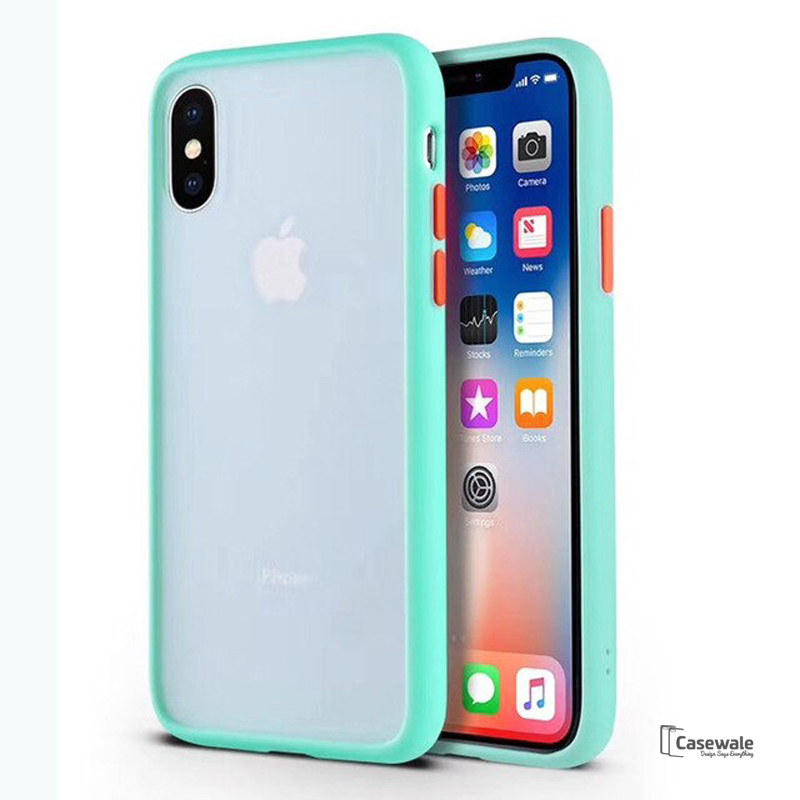 Anti-knock Armor Transparent Matte Hard Case for iPhone X, XS, XR or XS Max