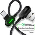 MCDODO 90 Degree Fast Charging Cable for iPhone Type C