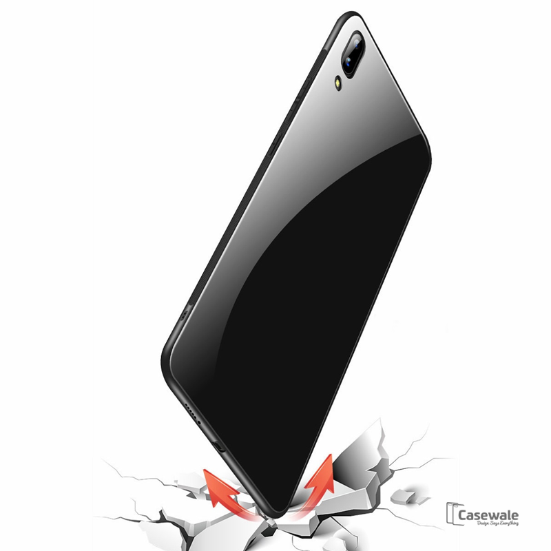 Luxury 9H Slim Tempered Glass Case for  Vivo V11 Pro