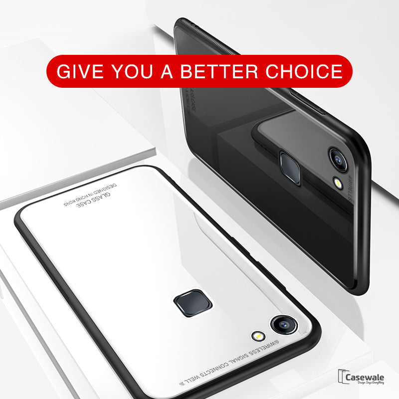 Luxurious Tempered Glass Phone Case for Vivo V7/ V7 Plus