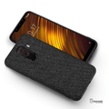 Dual Color Leather + Natural Cloth Texture Case For Mi Poco F1