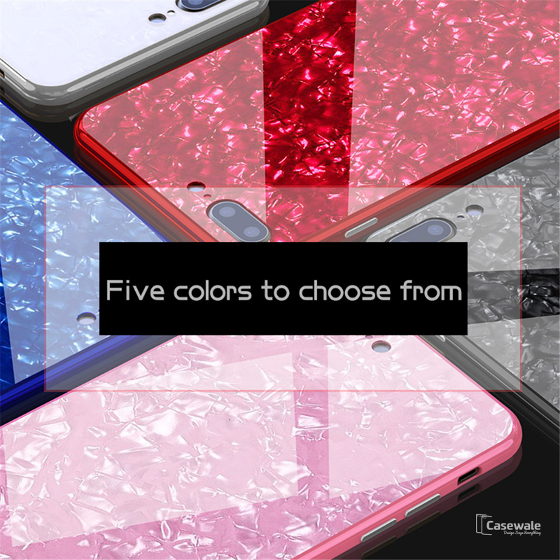 Luxury Marble Pattern Tempered Glass Case for iPhone 6/ 7/ 8 ( SALE )