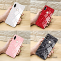 Luxury Marble Pattern Tempered Glass Case for Redmi Y2