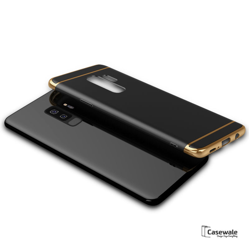 Galaxy S9/ S9 Plus Electroplating 3 in 1 Hard Back Case