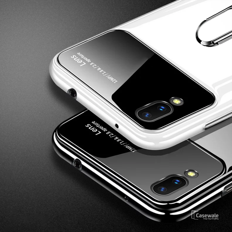 Luxury Mirror Effect Ring Bracket Case for VIVO V11 Pro