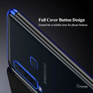 High-end Fashion Transparent Plated Case for Galaxy A9 2018