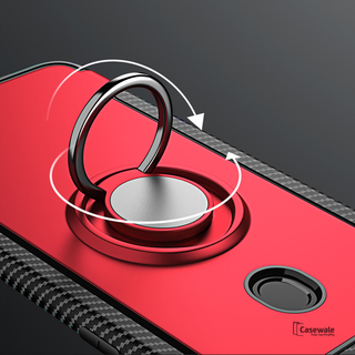 Luxury Armor Magnetic Car Holder Case for Oppo F9 Pro
