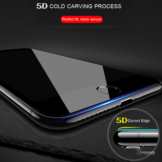 iPhone 8/ 8 Plus 5D Round Curved Edge Tempered Glass Protector