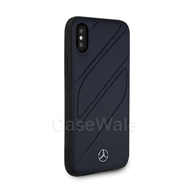 Mercedes Benz ORGANIC I Genuine Leather Hard Case for iPhone XS