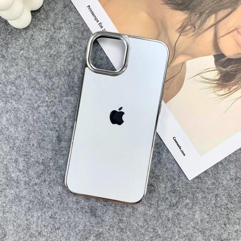 iPhone 14 Series Matte Chrome Phone Case with Camera Protection