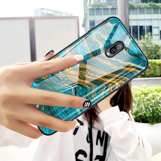 Luxury Artistic Marble Glass Case for OnePlus 6T