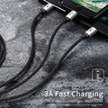 MCDODO 3-in-1 Micro USB Type C Charging Cable for iPhone Samsung [6 Months Warranty]