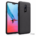Luxury V TPU Leather Full Protection Phone Case for OnePlus 6