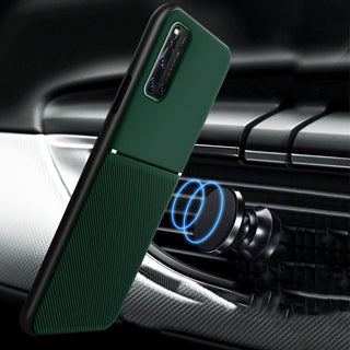 IQS Design Soft Leather Texture Case with Magnetic Car Vent for Vivo V19